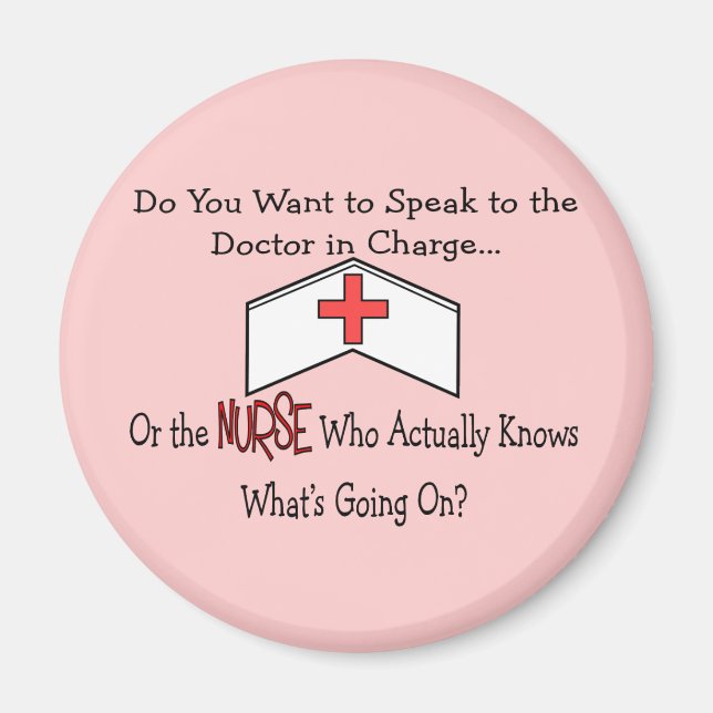 Funny Nurse Gifts Magnet (Front)