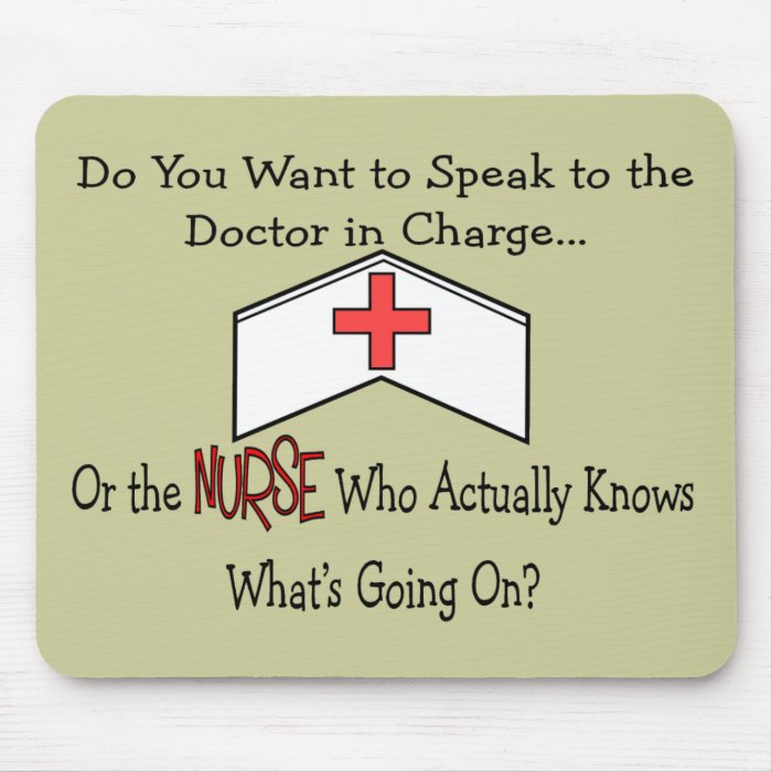 Funny Nurse Gifts Mouse Mat