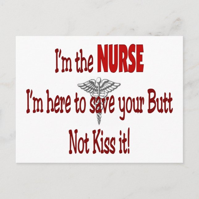 Funny Nurse Gifts Postcard (Front)