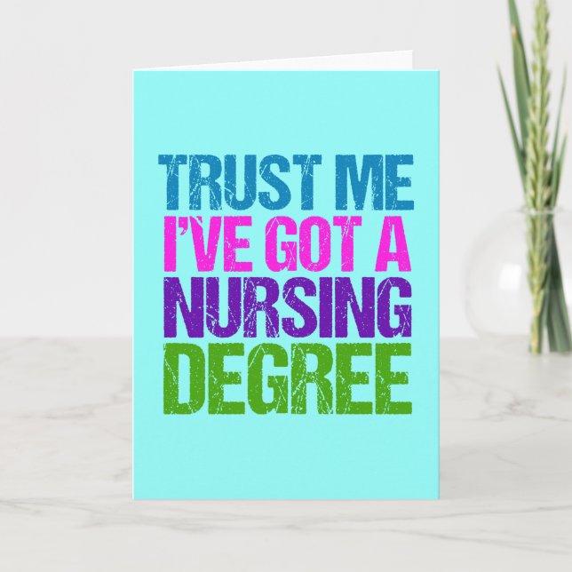 Funny Nurse Graduation Card (Front)