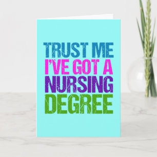 Funny Nurse Graduation Card