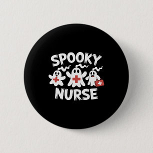 Funny Nurse Halloween Button