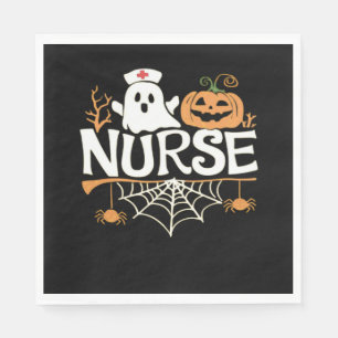 Funny Nurse Halloween Ghost Design Essential T-Shi Napkins