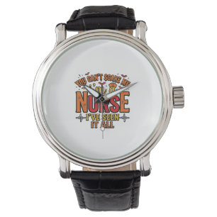 Funny Nurse Halloween You Cant Scare Me Watch