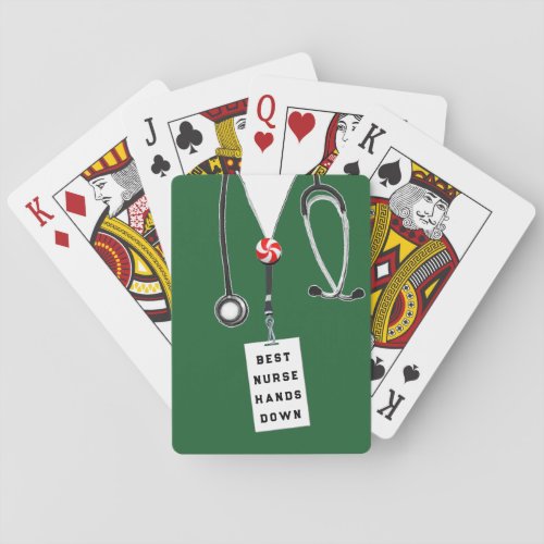 Funny Nurse Holiday Gift Poker Cards