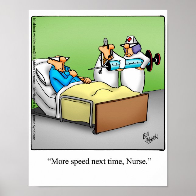 Funny Nurse Humor Poster Gift (Front)