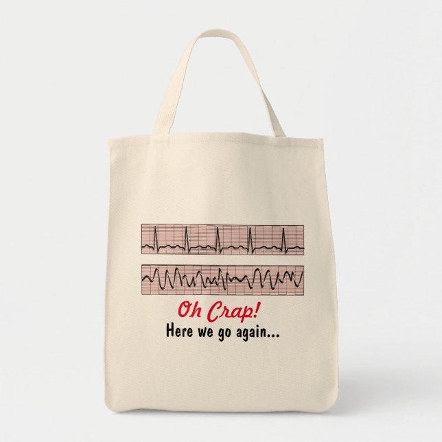 Funny Nurse Humor Tote Bag (Front)