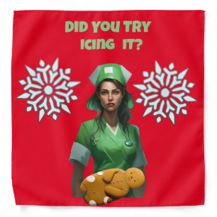 Funny Nurse Icing It Thunder_Cove Bandana