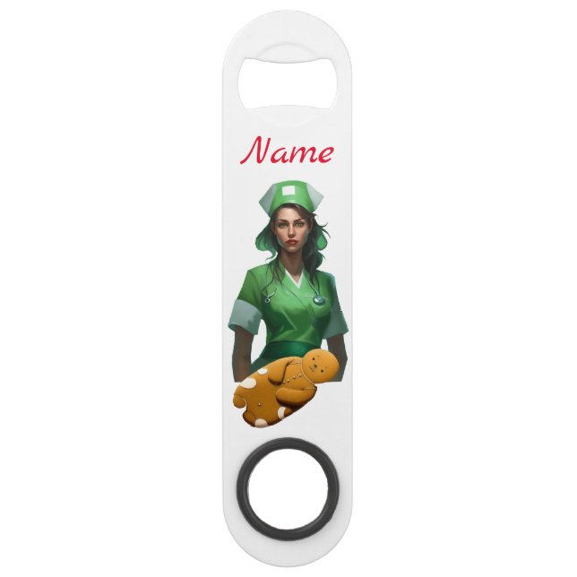 Funny Nurse Icing It Thunder_Cove Bar Key (Back)