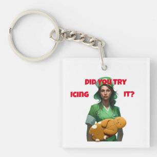 Funny Nurse Icing It Thunder_Cove Keychain