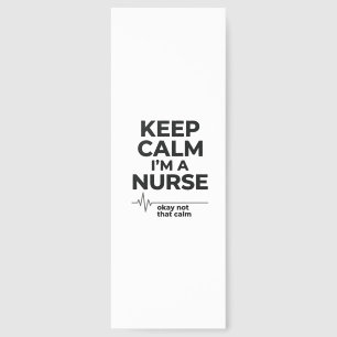 Funny Nurse Keep Calm Vintage Engraving Shirt Desi Bookmarks