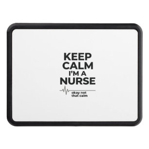 Funny Nurse Keep Calm Vintage Engraving Shirt Desi Hitch Cover