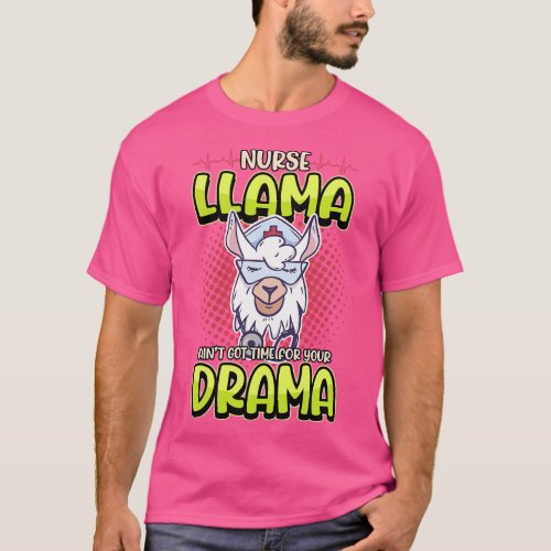 Funny Nurse Llama Hospital Nurse Ambulance Gift  g T_Shirt