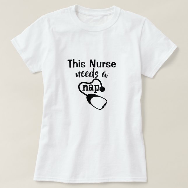 Funny Nurse Nap Women's White T-shirt (Design Front)
