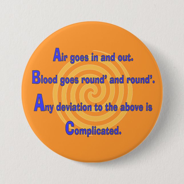 Funny Nurse or Respiratory Therapy Gifts Button (Front)