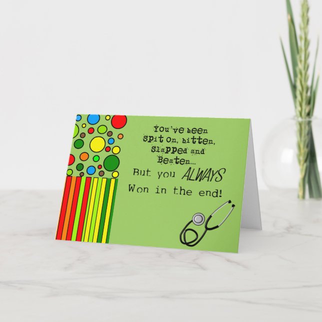 Funny Nurse Retirement Card #5 (Front)