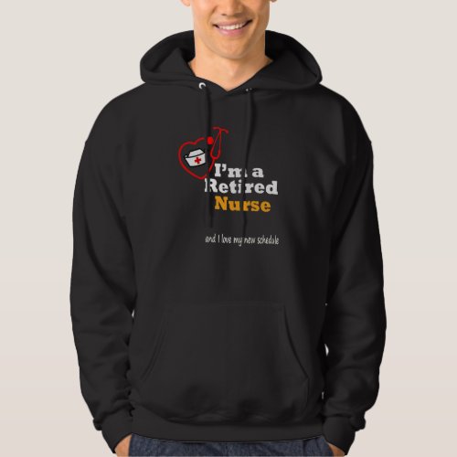 Funny Nurse Retirement Novelty  For Her Fitted Sco Hoodie