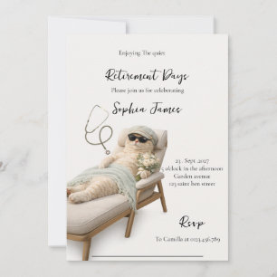 Funny Nurse Retirement Party Invitation