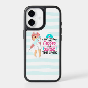 Funny Nurse Saying with Big Hypodermic Needle iPhone 17 Case