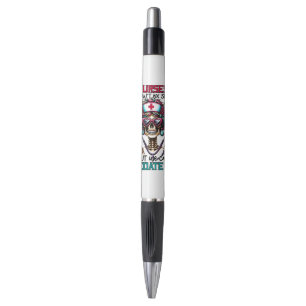 Funny Nurse sedate sarcasm word art Pen
