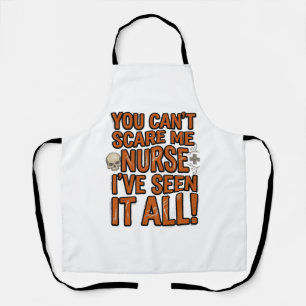 Funny Nurse Seen It All Vintage Halloween Design_1 Apron