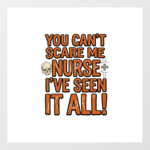 Funny Nurse Seen It All Vintage Halloween Design_1 Floor Decals