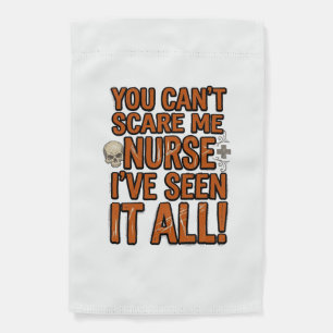 Funny Nurse Seen It All Vintage Halloween Design_1 Garden Flag
