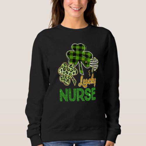 Funny Nurse St Paddys Day Irish St Patricks Day Ap Sweatshirt