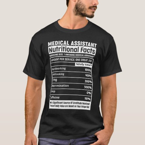 Funny Nurse Team Medical Assistant Nurse Nutrition T_Shirt