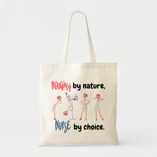 Funny Nurse Tote Bag (Front)