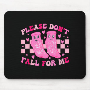 Funny Nurse Valentine Please Don't Fall For Me Rn Mouse Pad