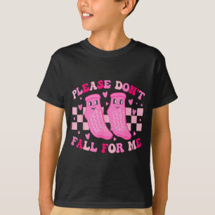 Funny Nurse Valentine Please Don't Fall For Me Rn T-Shirt