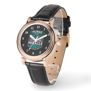 Funny Nurse word art Watch