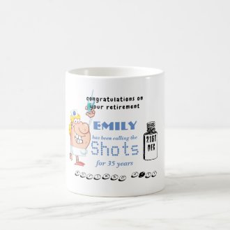 Funny Nurses Retirement Mug Personalized Cartoon