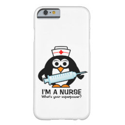 Funny nursing iPhone 6 case | cute penguin nurse
