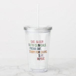 Funny Nursing School student Future Nurse Acrylic Tumbler