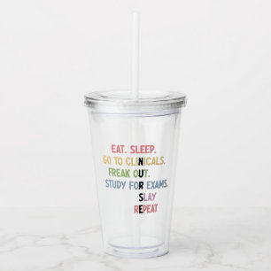 Funny Nursing School student Future Nurse Gifts Acrylic Tumbler
