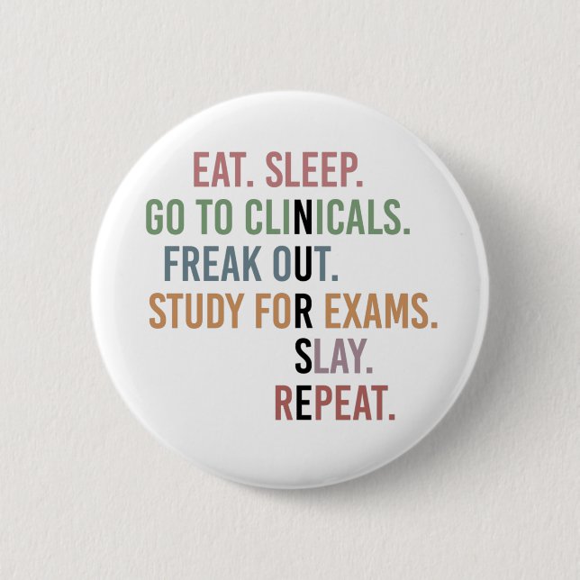 Funny Nursing School student Future Nurse Gifts Button (Front)