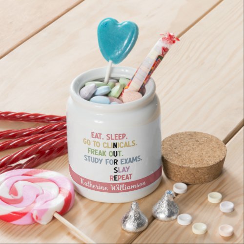 Funny Nursing School student Future Nurse Gifts Candy Jar