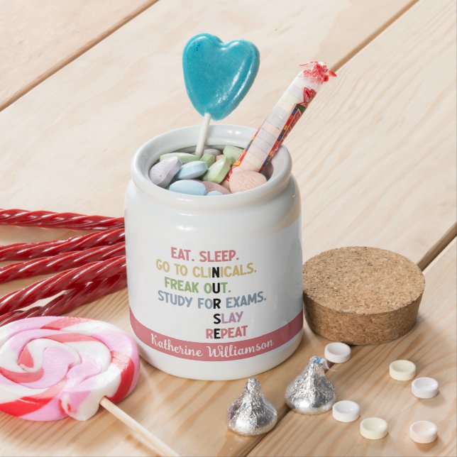 Funny Nursing School student Future Nurse Gifts Candy Jar (In Situ)