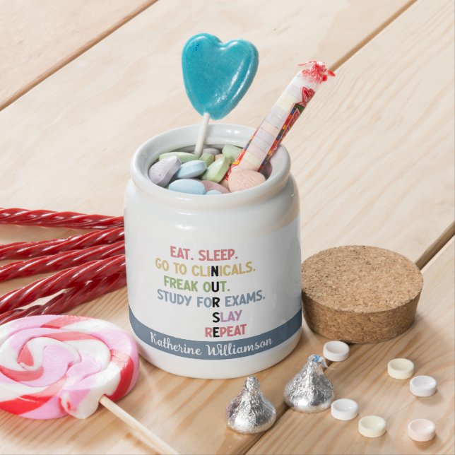 Funny Nursing School student Future Nurse Gifts  Candy Jar (In Situ)