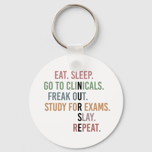 Funny Nursing School student Future Nurse Gifts Keychain