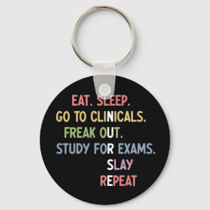 Funny Nursing School student Future Nurse Gifts Keychain