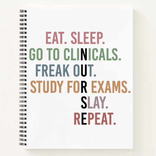 Funny Nursing School student Future Nurse Gifts Notebook