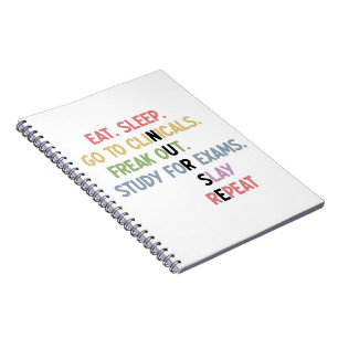 Funny Nursing School student Future Nurse Gifts Notebook