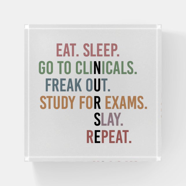 Funny Nursing School student Future Nurse Gifts  Paperweight (Front)