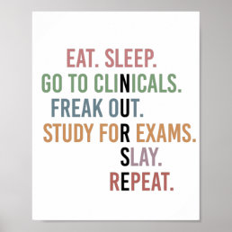 Funny Nursing School student Future Nurse Gifts Poster