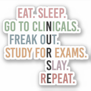 Funny Nursing School student Future Nurse Gifts Sticker