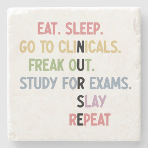 Funny Nursing School student Future Nurse Gifts Stone Coaster