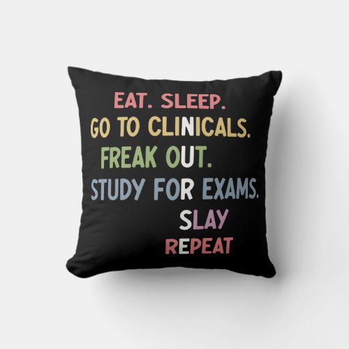 Funny Nursing School student Future Nurse Gifts Throw Pillow